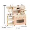 Wooden Pretend Kitchen Toys Coffee Machine And Stove For Early Childhood Development And Parentchild Interaction
