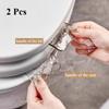 2Pcs Transparent Toilet Seat Lift Handles Anti-Dirty Lid Lifter for Bathroom