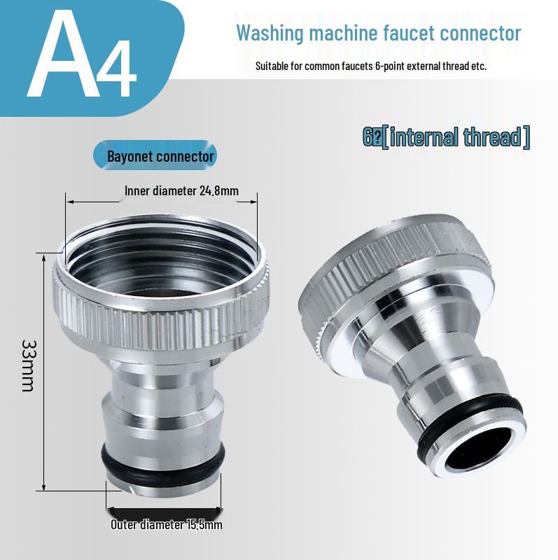 Washing Machine Snap-On Faucet Adapter for Sink and Shower