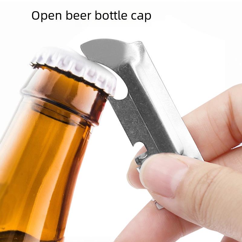 Stainless Steel Multi-Purpose Folding Can & Bottle Opener Gadget