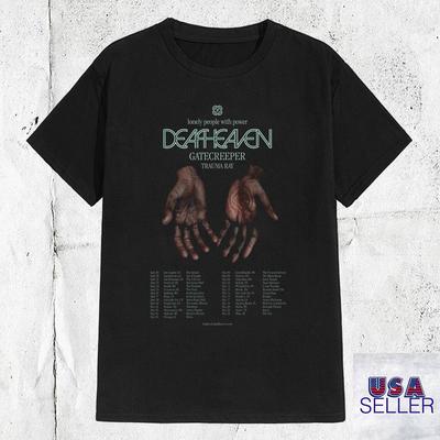 Camiseta da Banda Deafheaven Tour Gatecreeper 2025 Tamanho Completo P-5GG