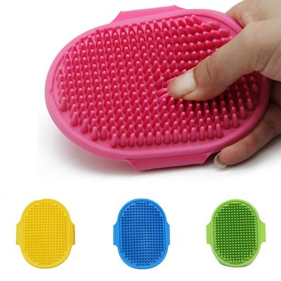 Kartáč pro psy Gumová rukavice Péče o srst Měkký gumový masážní kartáč pro koupelový kartáč Psí kočky 12,3*9,7 cm hřeben Cat