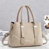 Large Faux Leather Tote Bag for Women Work Shoulder Purse PU Leather Tote Zipper Business Briefcase Organized Pockets Office Shopping Travel Handbag