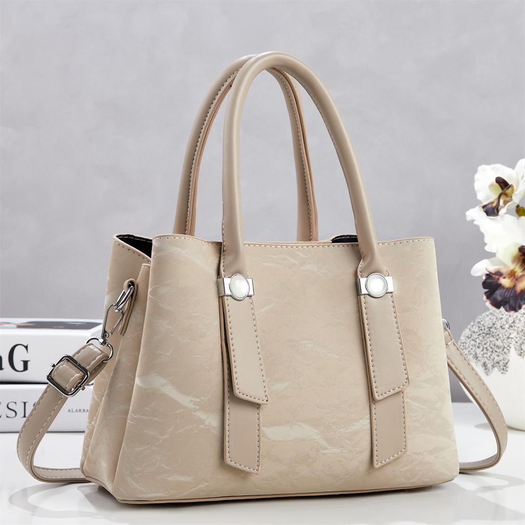 Large Faux Leather Tote Bag for Women Work Shoulder Purse PU Leather Tote Zipper Business Briefcase Organized Pockets Office Shopping Travel Handbag