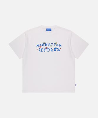 Maenhatanlekojeu Mr Flower Logo T-Shirt - White