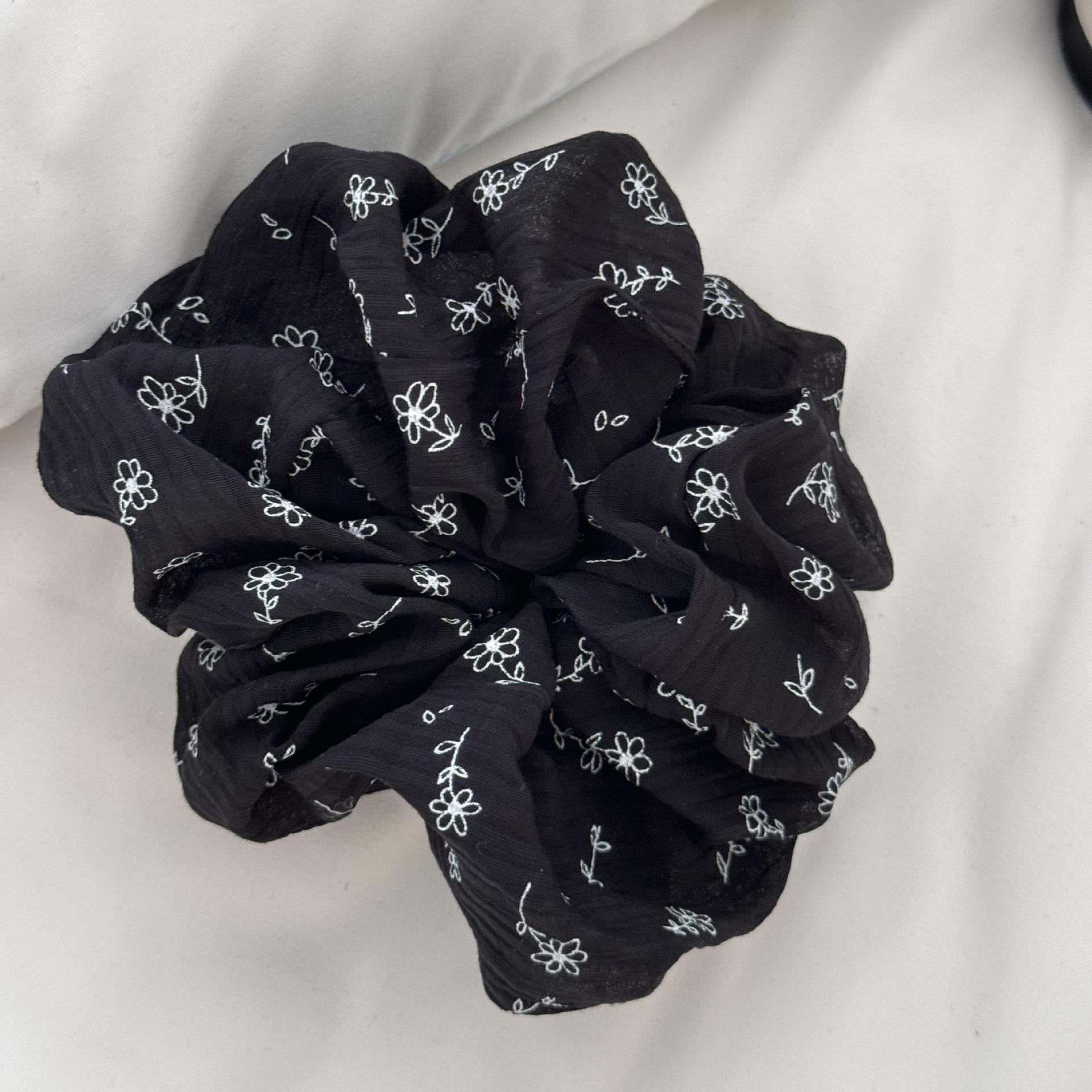 

Корейская версия модной иностранной цветочной милой и нежной большой темперамент, нишевая личность, резинка для волос с эластичным хвостиком