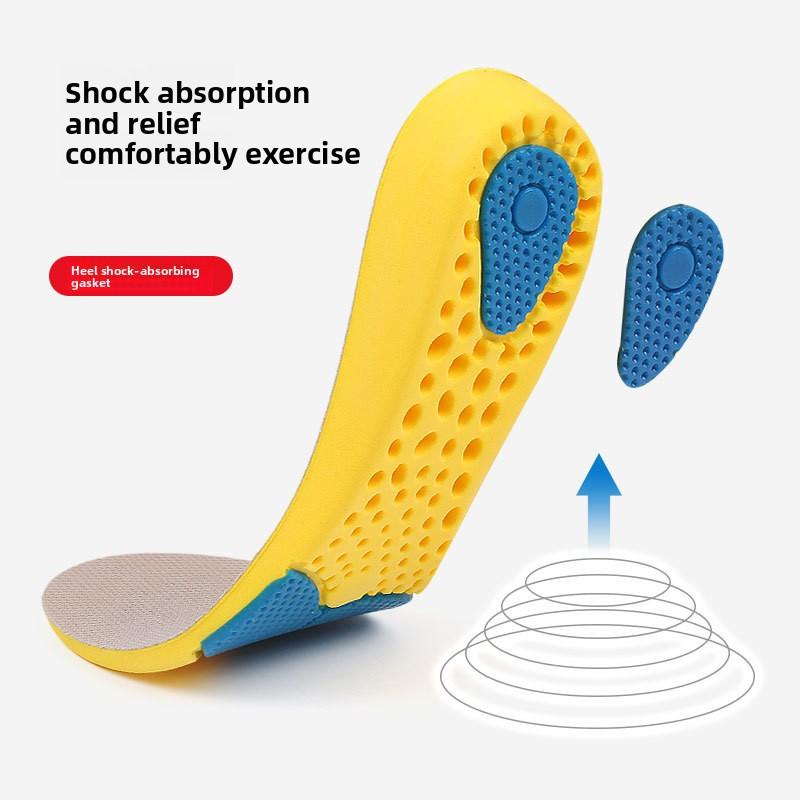 Men's Sports Shock Absorption Breathable Basketball Running Military Training Soft Sole Insole Women's Soft Sports Insole