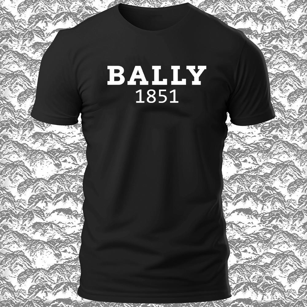 

New Shirt Bally 1851 Men s logo t shirt S - 5XL American Funny Made In USA Unisex T-Shirt XXXXL