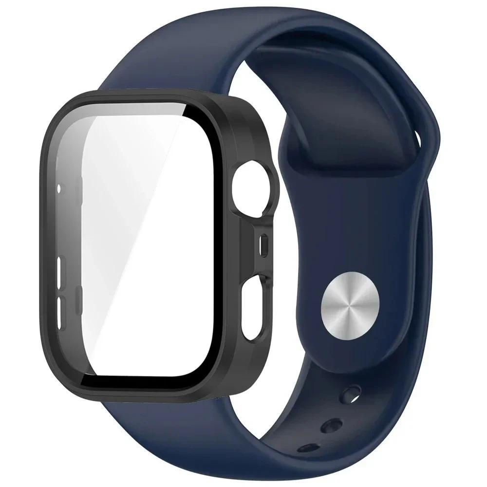 For Huawei Watch Fit 3 Fit 4 Fit 4 Pro PC Case With Silicone Strap Sports Wristband Integrated Protective Cover Replacement Set