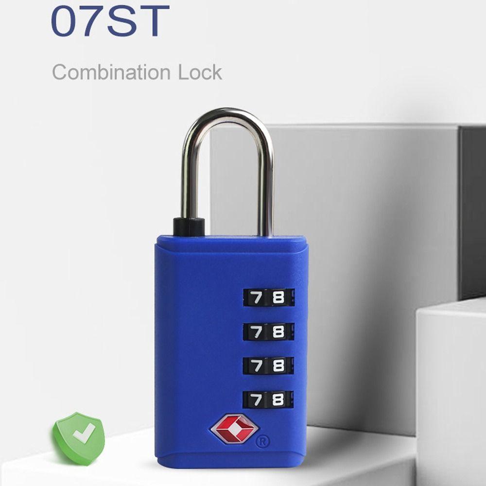 Padlock 4 Digit Combination Lock TSA Cabinet Locker New Customs Password Lock  Travel