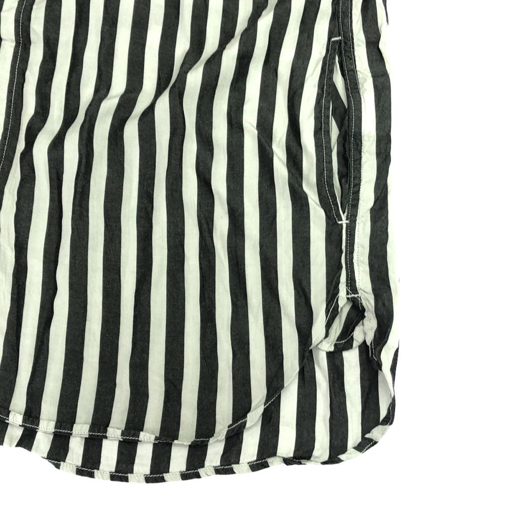 08sircus Stripe Long Sleeve Shirt 4 Gray X Light Gray Men's Used