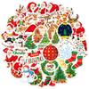 50 Pcs Christmas Stickers , Festival Gifts , Decoration , Small Patterns , Handbooks , Stationery Boxes , Stickers