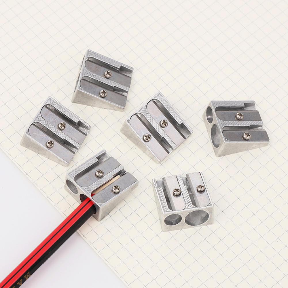 Buy Mini Pencil Sharpeners Double Holes Manual Sharpener Steel Blades