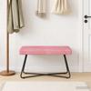 Bench Pink 80 X 40 X 45 Cm Velvet