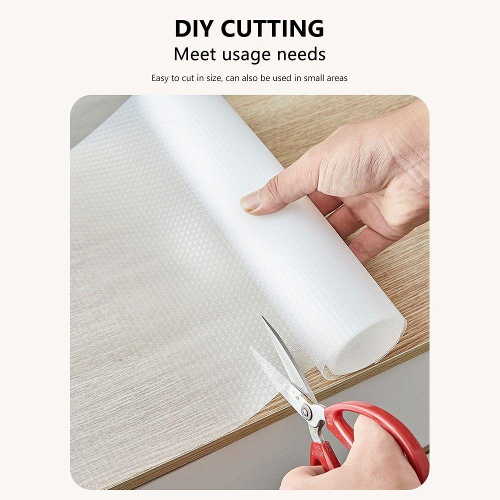 Moisture-Proof Cabinet Mat 45x300cm Drawer Liner Washable EVA Drawer Mat Dining Table