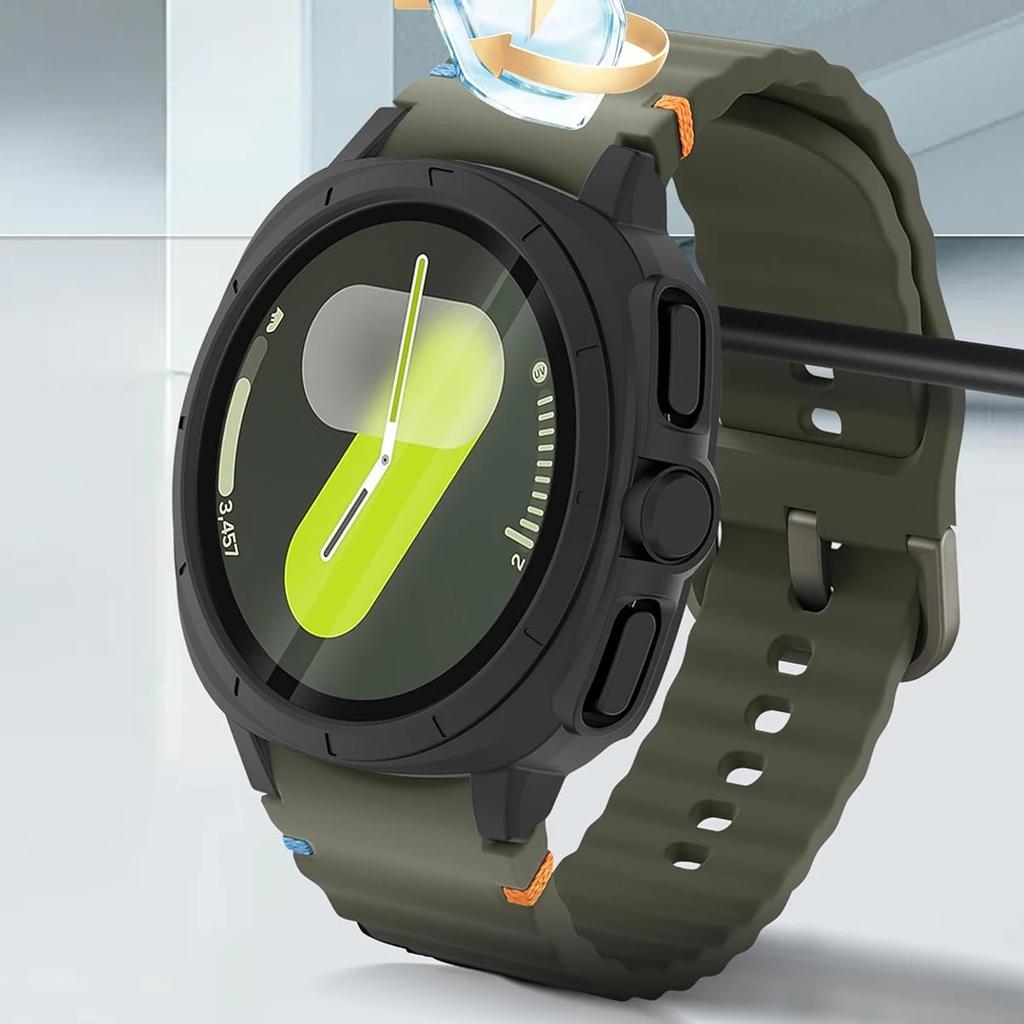 Glass+Case for Samsung Galaxy Watch 7 40mm 44mm Screen Protector Change To Ultra Bumper Cover iWatch Galaxy Watch 7 Accessories