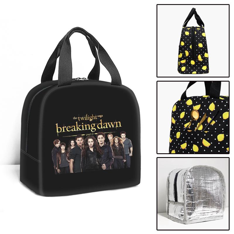 Klassiek Populair Schemering Student Werk Lunchbox Thermische isolatie Voedsel Lunchtas 3D Print Geïsoleerd Draagbare Handtassen IJszakken