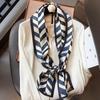 150*15cm 100% Mulberry Silk Chinese Silk Luxury Scarves Small Long Tie Neck Accessories Scarf Sunscreen Shawl Headband Neckerchief Women Gift