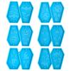 1/6x Halloween Theme Silicone Molds Earring Pendant Resin Molds Coffin Epoxy Mold Coffin Casting Mold Jewelry Craft