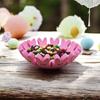 Yousheng Pink Bunny Bowl Candy Tray for Easter Decorations Festive Bunny Candy Dish Easter Gift Basket Home Decor for Family