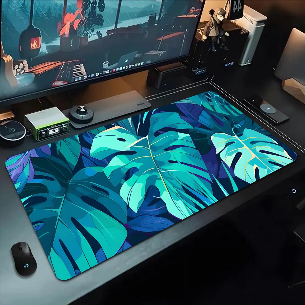 Tropical rainforest plant Mouse Pad 500X1000 mm Large Gaming Mousepad Gamer XL Rubber Otaku Keyboard Pad Laptop Desk Mat
