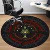 1pc Tree of Gondor Carpet for Office Non Slip, Round Carpet, Soft & Comfortable, Carpet for Office, Lightweight Round Floor Mat