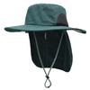 Outdoor Sun Protection Sun Hat Men's Summer Neck Protection Shawl Bucket Hat Can Wear Earphones Sun Protection Big Eaves Hat New