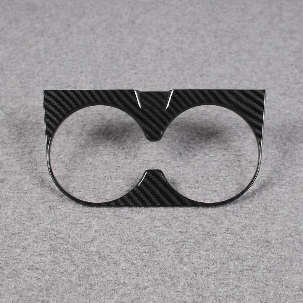 RUIQ Interior Drink Holder Cover for Toyota Prius Designed Specifically for the Toyota Prius Carbon Fiber (60 Series) - (Black Finish)