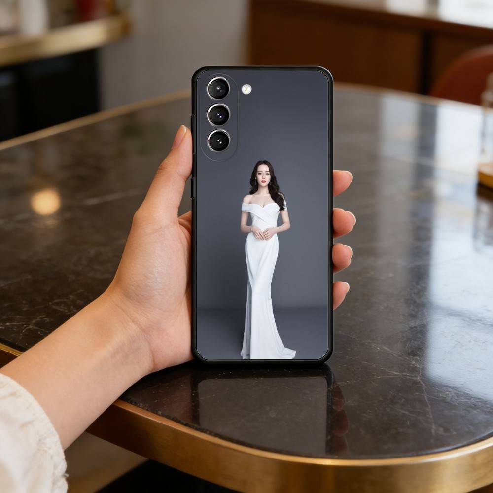 Chinese Actress D-Dilraba Phone Case For Samsung S25,24,23,22,30,21,10,9,Ultra,Plus,Lite,FE,4,5 G Soft Black Case