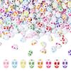 1box 150g Halloween Opaque Resin Beads Skull Mixed Color 7.5x10x8mm Hole: 1.6mm