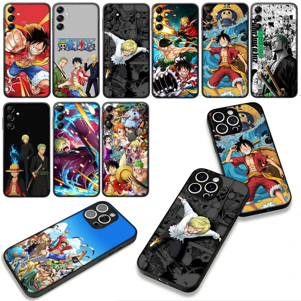 Cover for OPPO A54 A40 A60 A80 A18 A16 A17 A38 A78 A79 A57 A55 A3 Pro A96 A15 A12 Phone Case Luffy One Roronoa Zoro Piece Sanji