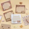 50Sheets Capibala Sticky Notes High Aesthetic Stationery Cute Sticky Notes Kawaii Notepads Self Stick Memo Pad For School Office