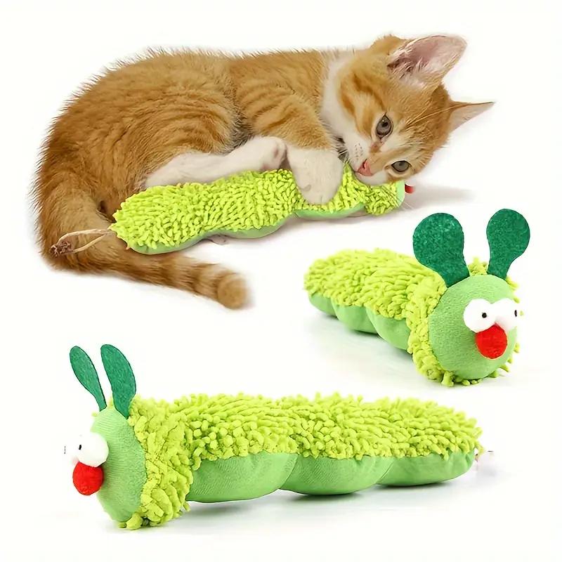 Caterpillar Design Cat Toy, Pet Plush Pillow, Fun Pet Supplies, Pet Toys, Cat Supplies, Interactive Cat Toy