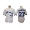 Toronto Blue Jays 27 Baseball Jersey Loose Fit Button-Up Shirt Men Sports Fan Apparel