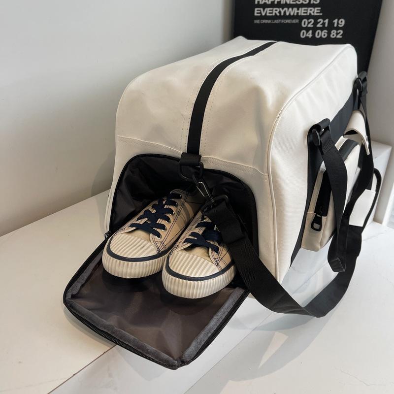 Men's and women's wet and dry separation sports fitness bag short-distance out luggage bag trend shoe compartment shoulder travel bag