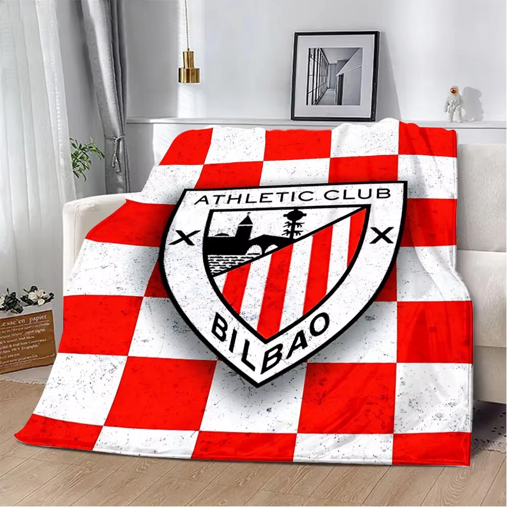 VIKAMA Logo Athletic Bilbao Coperta Plaid Flanella Camera da Letto Salotto Coperta Ventilatore Regalo Decorazione della Casa