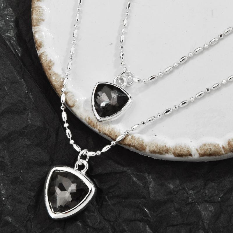 Double Layer Heart  Pendant Necklace Sweater Chain Charms Choker For Women Elegant Gifts
