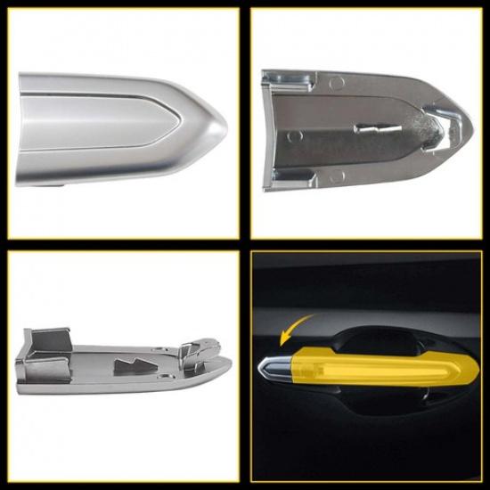 NEW Fit For 2013- Cadillac Escalade Front Door Handle Lock Cylinder Cover EV