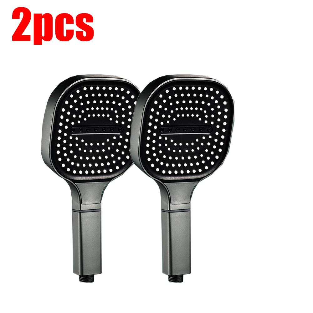 3 Modes Large Rainfall Shower Head 13cm Big Panel Square High Pressure Handheld ShowerHead ABS Portable Spa Filter Shower Nozzle