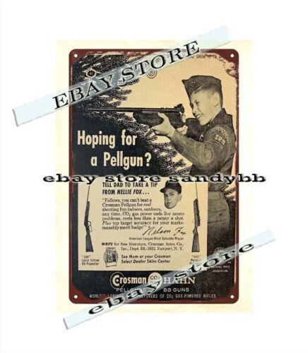 Crosman Hahn Pellguns BB Guns Boy Scouts metal tin sign office wall decorAluminum 20x30cm（7.8x11.8inch）
