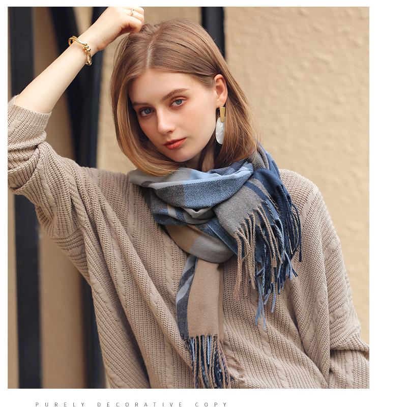 Dámská šála Zimní šál Silný teplý střapec