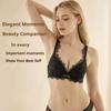 Set Reggiseno Push-Up Sexy in Pizzo Europeo, Set Lingerie a Coppa Sottile Sopra e Spessa Sotto, Raccoglie il Grasso Laterale e Solleva il Seno per Donne con Seno Piccolo