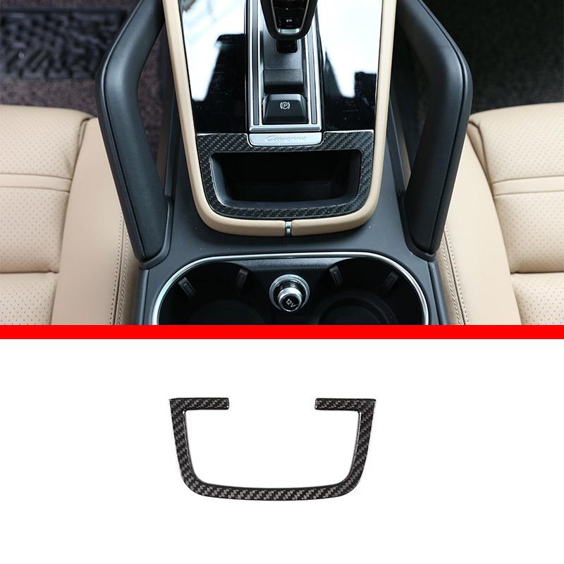 

Real Carbon Fiber For Porsche Cayenne 2018-2025 Inner Door Central Control Gear Panel Cover Door Sill Trim Stickers Accessories