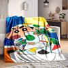 1pc Crayon Shin Chan Blanket Lightweight Flannel Blanket Throw Blanket For Sofa, Bed, Travel, Camping, Livingroom, Office, Couch