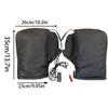 Heated Handlebar Muffs Windproof Electric Comfortable Snowmobile Heated Grip Gloves for Men Riders Commuting Riding Touring