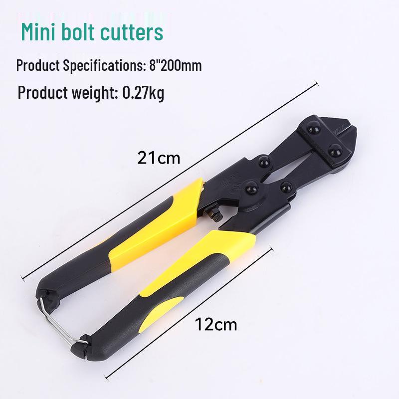 8-inch Industrial Grade Mini Wire Cutters, Rebar & Cable Cutters, Eagle Beak Electrician Pliers & Wire Strippers