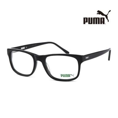 Puma Eyeglass Frames PE0020O 001_XC Square Horn-rimmed Glasses for Women and Men
