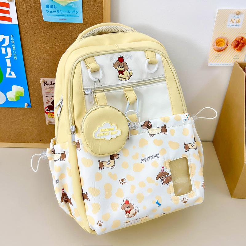 Schoolbag cartoon cute primary school students new 1011 schoolbag female ins niche cute fresh high value simple backpack