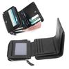 PU Wallet with Multiple Card Slots PU Leather Textured Trifold Three Fold Wallet for Men Boys