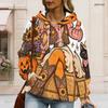Plus Size Womens White Drawstring Hooded Sweatshirt Long Sleeve Loose Soft Casual Leisure Street Daily Top